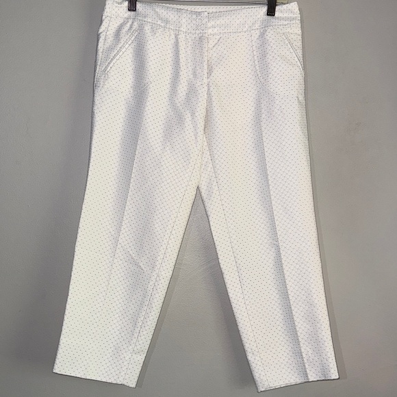 Cartonnier Cream and Brown Textured Pants - Picture 1 of 8
